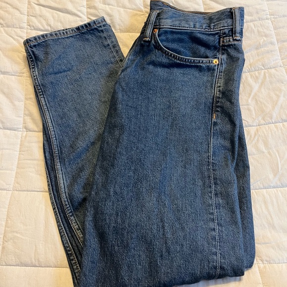 H&M Blue Relaxed Jeans Classic Denim Style - Picture 1 of 2